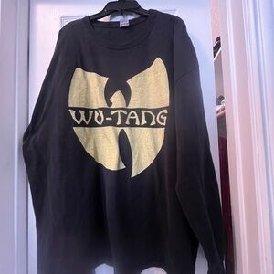 Wu-Tang Black and Gold Long Sleeve Shirt
